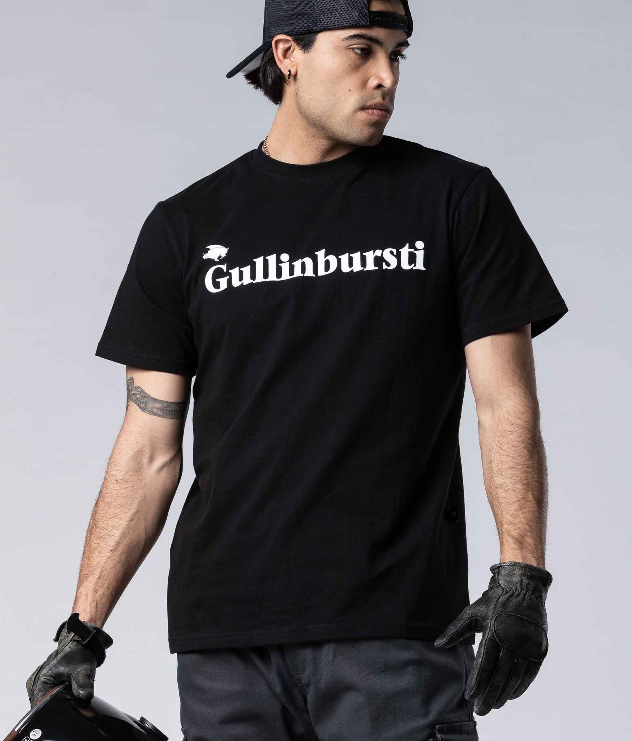 Gullinbursti® Short Sleeve Logo T-Shirt Black