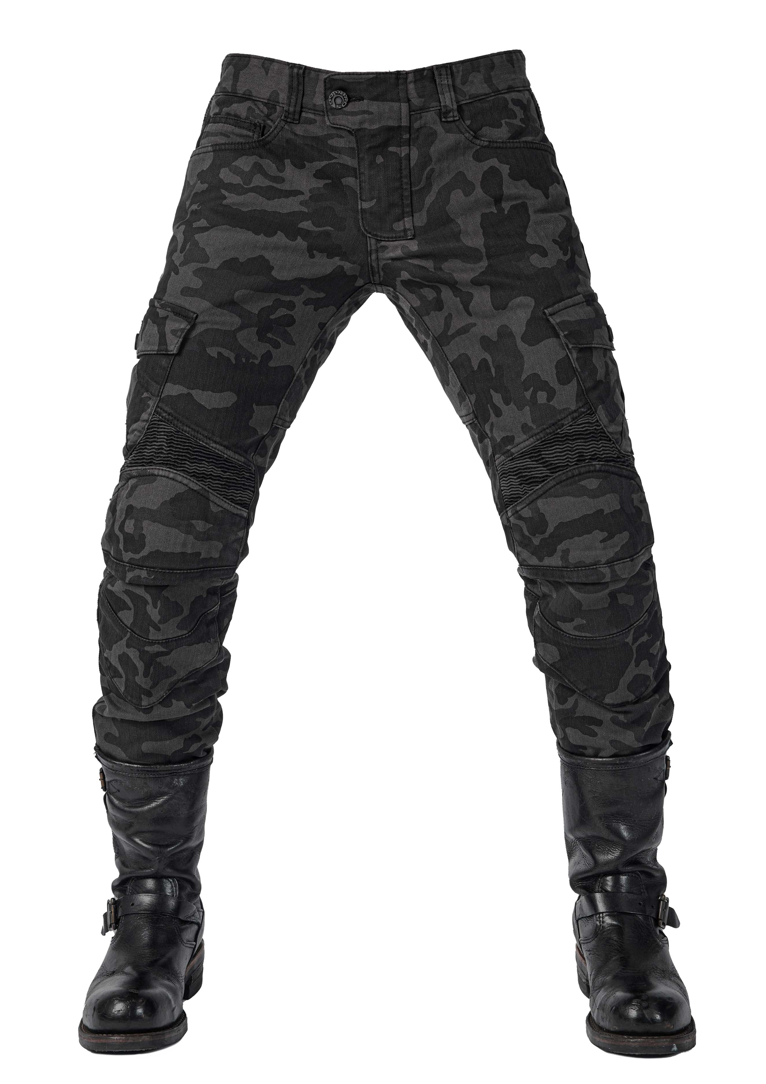 MOTORPOOL Men's Camo Motorcycle Riding Jean Cargo Pants