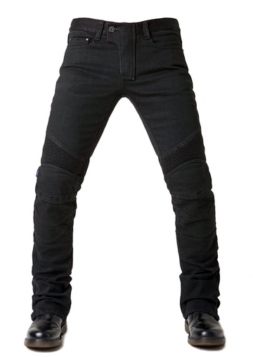 FEATHERBED 201 BLACK Men's Motorcycle Riding Jeans – uglyBROS USA