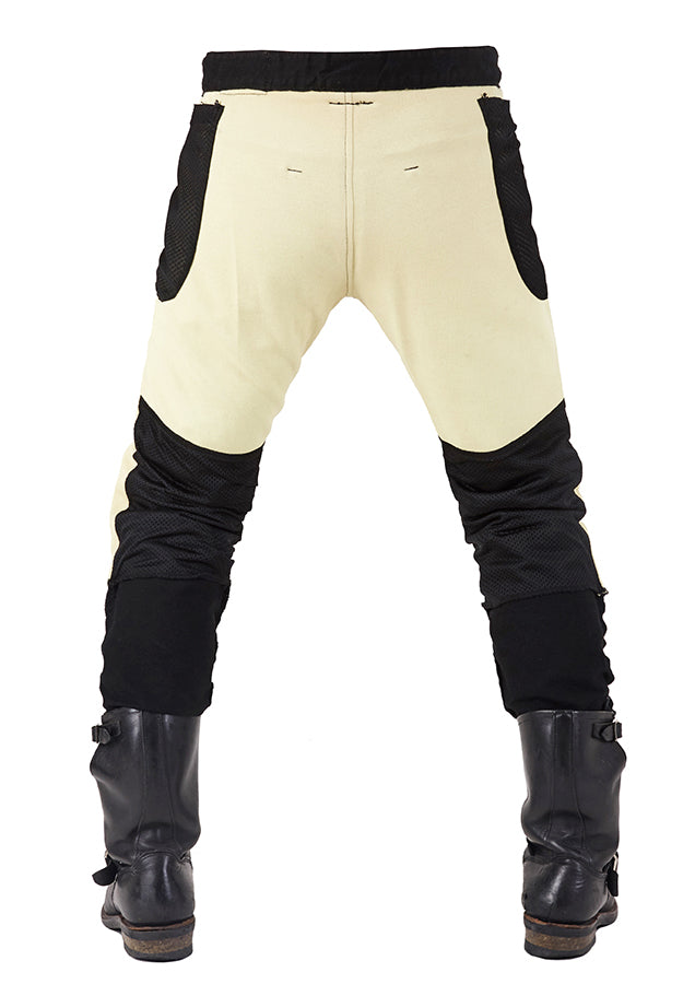 B:O:S Aramid Motorcycle Jeans – Black, With Hip Protectors, Summer Biker Pants