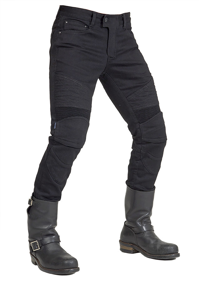GUARDIAN-K BLACK | Men's Aramid reinforced Motorcycle Riding Jeans with ...