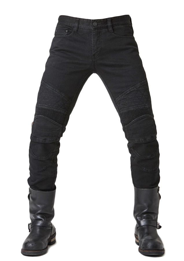 TONUP Men's Black Motorcycle Riding Jean Cargo Pants – uglyBROS USA