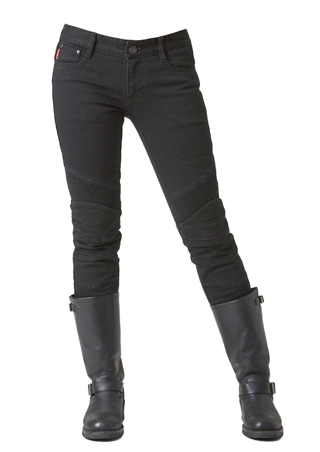 TWIGGY BLACK Women's Motorcycle Riding Jeans – uglyBROS USA