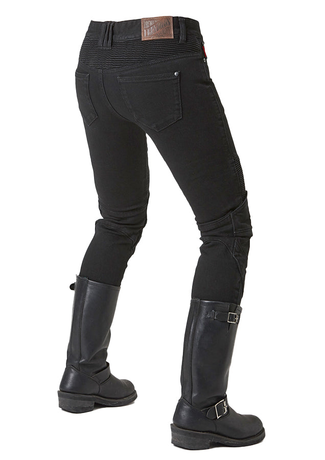 TWIGGY BLACK Women's Motorcycle Riding Jeans – uglyBROS USA