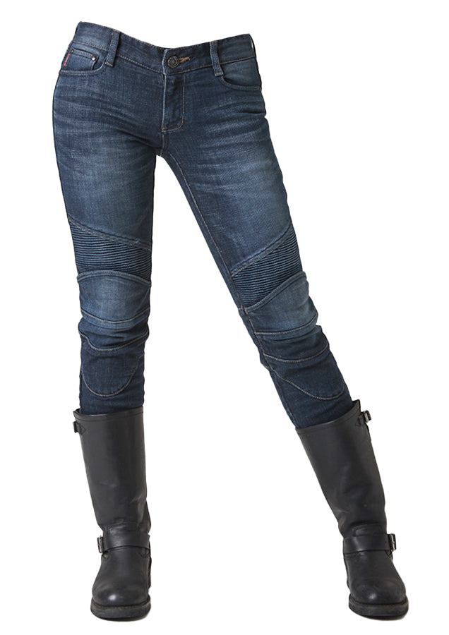 ugly BROS MOTO PANTS TWIGGY BLUE レディース TWIGGY BLUE Women's Motorcycle Riding Jeans – uglyBROS USA